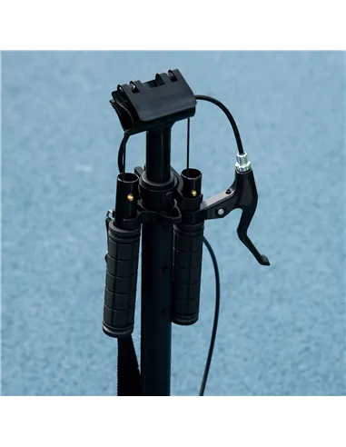 HOMCOM One-click Folding Kick Scooter for 14+ w/ Adjustable Handlebar, Push Scooter with Kickstand, Dual Brake System, Shock Abs