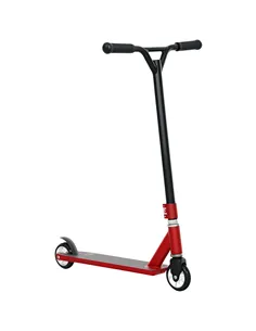 HOMCOM Stunt Scooter, 360° Entry Level Tricks Scooter w/ Lightweight Aluminium Deck and ABEC 7 Bearing, For Age 14+ Beginners, R