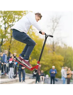 HOMCOM Stunt Scooter, 360° Entry Level Tricks Scooter w/ Lightweight Aluminium Deck and ABEC 7 Bearing, For Age 14+ Beginners, R 2