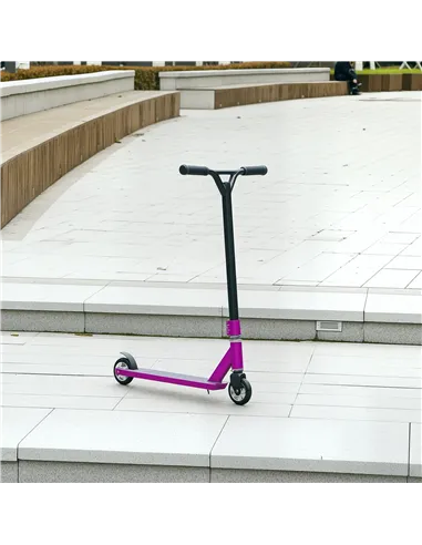 HOMCOM Stunt Scooter, 360° Entry Level Tricks Scooter w/ Lightweight Aluminium Deck and ABEC 7 Bearing, For Age 14+ Beginners, P