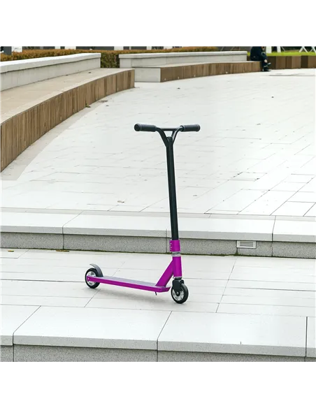 HOMCOM Stunt Scooter, 360° Entry Level Tricks Scooter w/ Lightweight Aluminium Deck and ABEC 7 Bearing, For Age 14+ Beginners, P