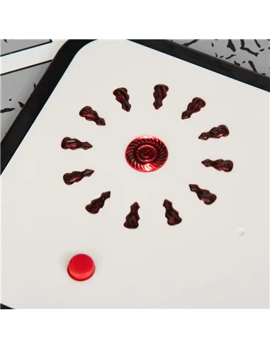 HOMCOM Kids Wooden Toy Kitchen Pretend Play Cooking Playset w/ Sound & Light Effect, Battery Operated Cooktop, Ice Machine, Marb