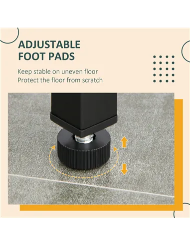 HOMCOM Industrial Bar Height Dining Table Set With 2 Stools & Side Shelf, 3 Pieces Coffee Table for Dining Room, Kitchen, Dinett