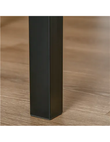 HOMCOM Three-Piece Minimal and Compact Dining Set, Light Wood Grain