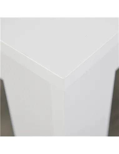 HOMCOM Kitchen Dining Table and 2 Benches Set, Table and Chairs Set for Limited Space, White