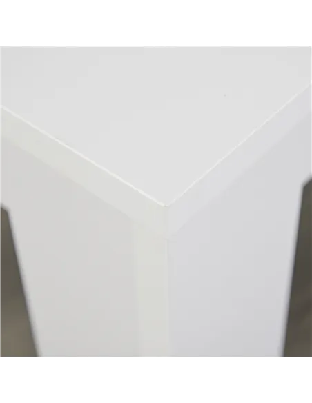 HOMCOM Kitchen Dining Table and 2 Benches Set, Table and Chairs Set for Limited Space, White
