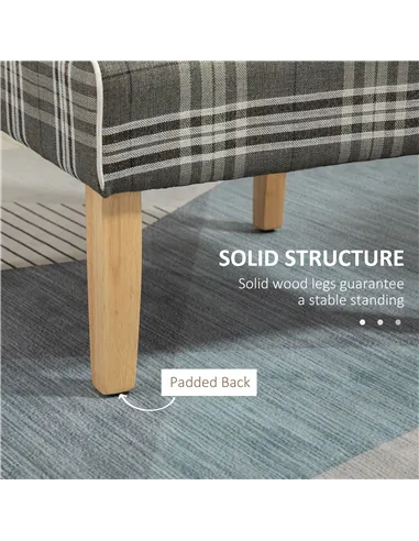 HOMCOM Modern Dining Chairs Set of 2, Accent Chair with Patterned Upholstery, Throw Pillows and Rubber Wood Legs, for Kitchen Li