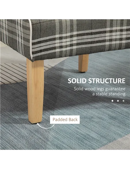 HOMCOM Modern Dining Chairs Set of 2, Accent Chair with Patterned Upholstery, Throw Pillows and Rubber Wood Legs, for Kitchen Li