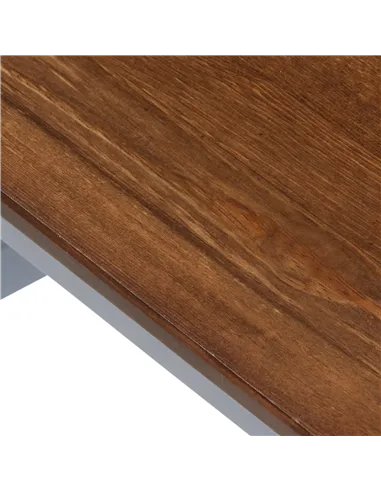 HOMCOM Dining Chairs Set of 4, Kitchen Chair with Slat Back, Pine Wood Structure for Living Room and Dining Room, Grey