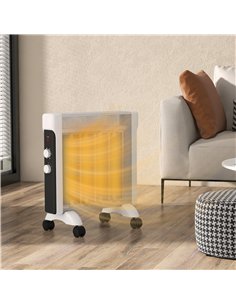 HOMCOM 2kW Electric Heater, 10-45℃ Temperature - White 2