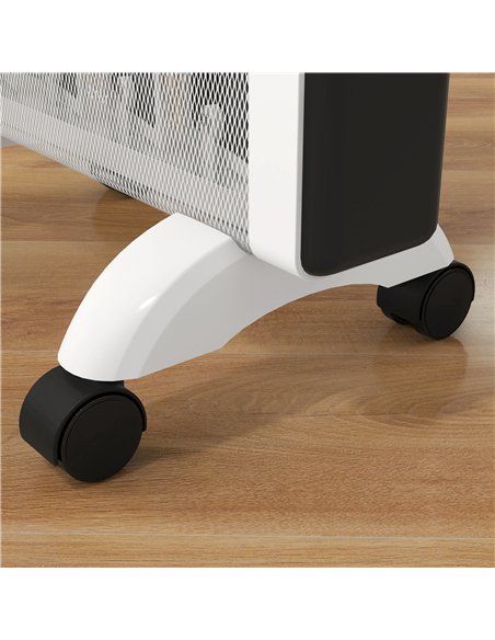HOMCOM 2kW Electric Heater, 10-45℃ Temperature - White