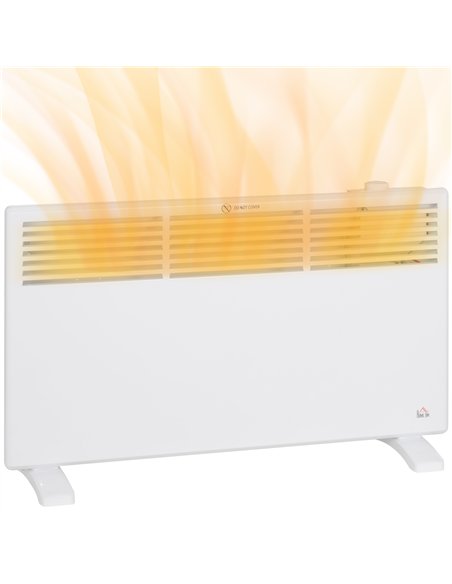 HOMCOM 1500W Convector Heater - White