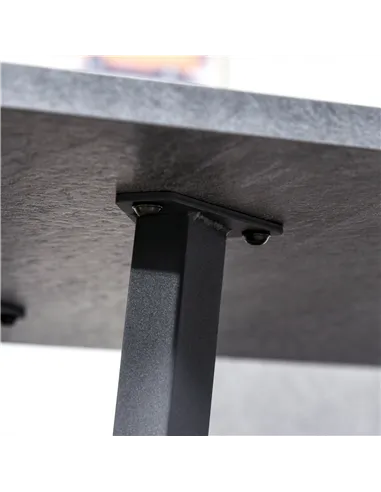 HOMCOM Dining Table, Contemporary Rectangle Kitchen Table with Metal Legs and Spacious Tabletop for Dining Room, Living Room, Da