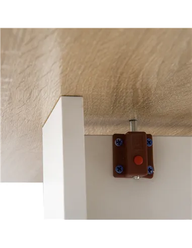 HOMCOM Wooden Folding Dining Table Writing Computer Desk PC Workstation Space Saving Home Office Oak & White