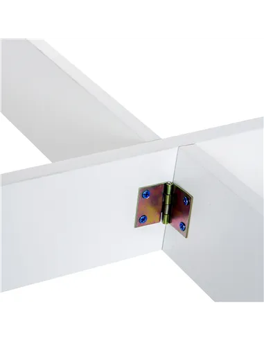 HOMCOM Wooden Folding Dining Table Writing Computer Desk PC Workstation Space Saving Home Office Oak & White