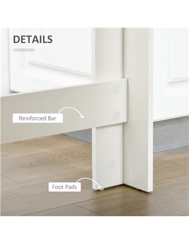 HOMCOM Bar Table, Dining Table with 4-Tier Storage Shelf for Breakfast Bar, Kitchen, Dining Room, Living Room, Grey