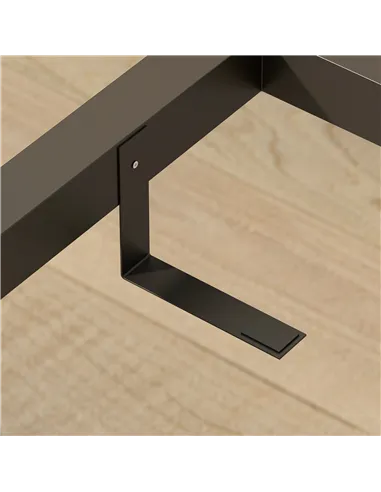 HOMCOM Extendable Dining Table Rectangular Wood Effect Tabletop for 4-6 People with Steel Frame & Hidden Leaves for Kitchen, Din