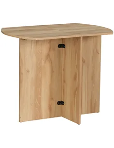 HOMCOM Four-Person Drop Leaf Dining Table - Wood-Effect