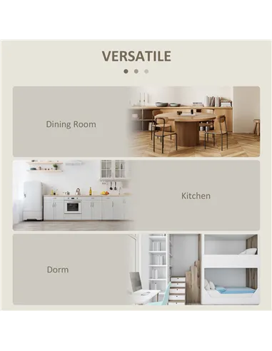 HOMCOM Space-saving Drop Leaf Table, Folding Dining Table for Small Space, Kitchen, Dining Room, Oak