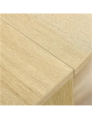 HOMCOM Space-saving Drop Leaf Table, Folding Dining Table for Small Space, Kitchen, Dining Room, Oak