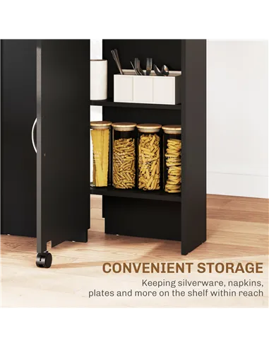 HOMCOM Foldable Dining Table, Extendable Drop Leaf Table with 2-tier Shelves, Small Dinner Table with Rolling Casters