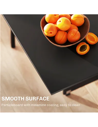 HOMCOM Foldable Dining Table, Extendable Drop Leaf Table with 2-tier Shelves, Small Dinner Table with Rolling Casters