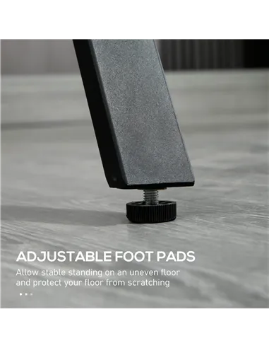 HOMCOM 120 cm Rectangular Bar Table for 4 People, Modern Breakfast Bar Table with Wood Effect Tabletop, Steel Legs, Coffee Desk 