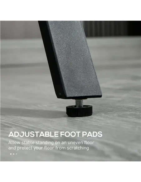 HOMCOM 120 cm Rectangular Bar Table for 4 People, Modern Breakfast Bar Table with Wood Effect Tabletop, Steel Legs, Coffee Desk 