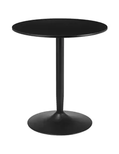 HOMCOM 75H x Φ70cm Two-Person Minimalistic Dining Table - Black