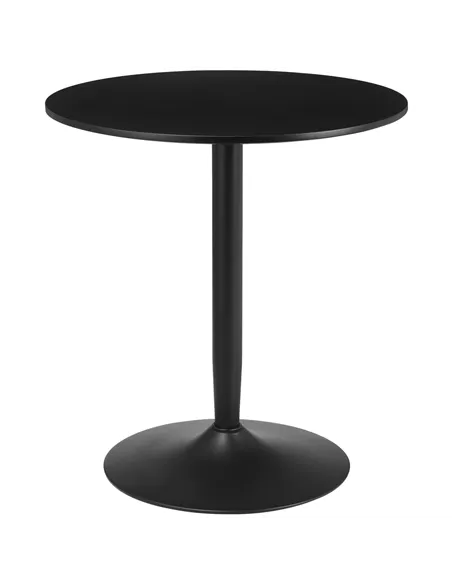 HOMCOM 75H x Φ70cm Two-Person Minimalistic Dining Table - Black
