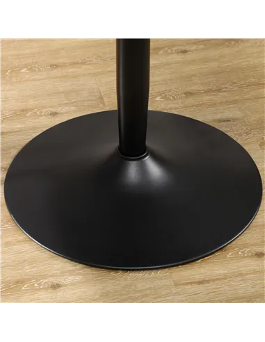 HOMCOM 75H x Φ70cm Two-Person Minimalistic Dining Table - Black