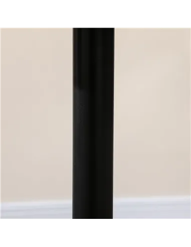 HOMCOM 75H x Φ70cm Two-Person Minimalistic Dining Table - Black