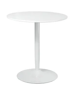 HOMCOM 75H x Φ70cm Two-Person Minimalistic Dining Table - White