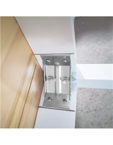 HOMCOM Four-Seater Farmhouse-Style Wooden Table