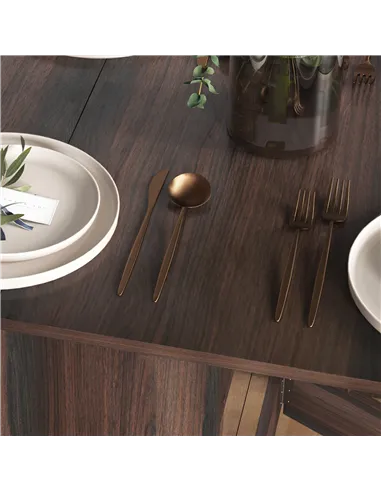 HOMCOM Folding Dining Table, Drop Leaf Table for Small Spaces, Oval Tabletop for Dining Room, Chocolate Wood Effect