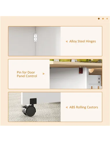 HOMCOM Folding Dining Table, Drop Leaf Table for Small Spaces, Foldable Table with Drawer and Storage Shelves for Kitchen, Dinin