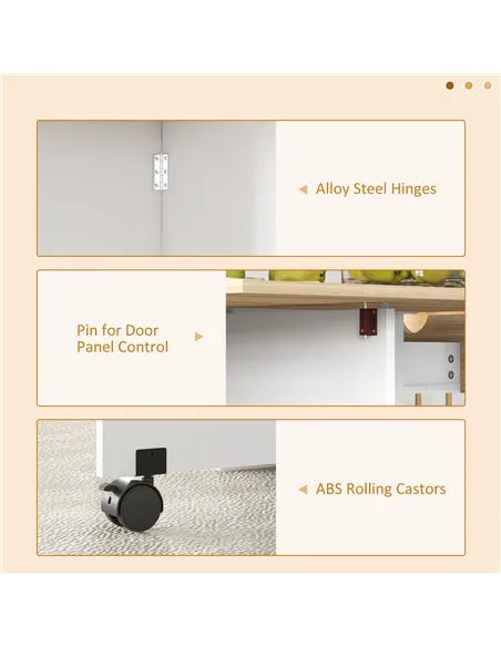 HOMCOM Folding Dining Table, Drop Leaf Table for Small Spaces, Foldable Table with Drawer and Storage Shelves for Kitchen, Dinin