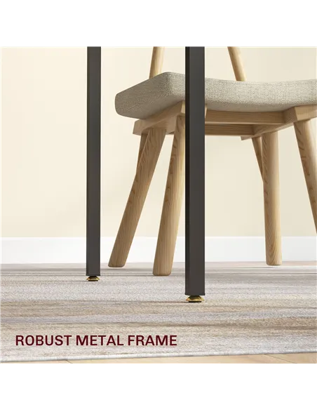 HOMCOM Four-Person Drop Leaf Dining Table - Grey