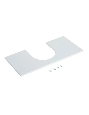 HOMCOM Bathroom Under Sink Storage Cabinet 2 Door Wooden Cupboard Vanity Units