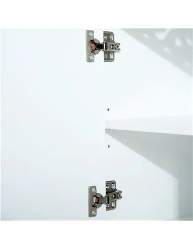 HOMCOM Bathroom Under Sink Storage Cabinet 2 Door Wooden Cupboard Vanity Units