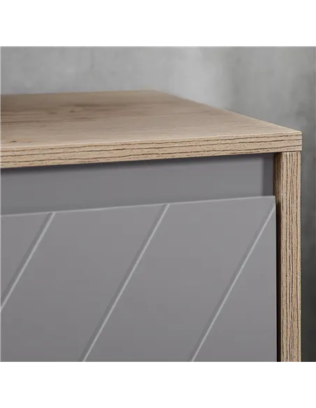 HOMCOM Under Sink Storage Cabinet Floor Standing Cupboard w/ Adjustable Shelf Bathroom Cabinet 2 Doors Versatile Style Grey