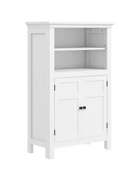 HOMCOM Multi-Storage Modern Bathroom Cabinet - White