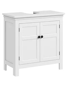 HOMCOM 15 x 20cm 'U' Cut Out Bathroom Storage Cabinet - White