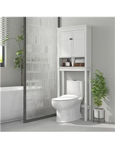 HOMCOM Over-Toilet/Appliance Storage Cabinet - White 2
