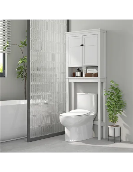 HOMCOM Over-Toilet/Appliance Storage Cabinet - White
