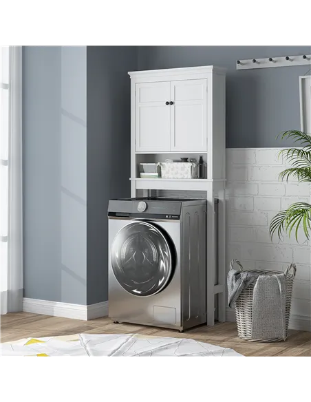 HOMCOM Over-Toilet/Appliance Storage Cabinet - White