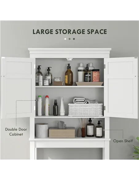 HOMCOM Over-Toilet/Appliance Storage Cabinet - White