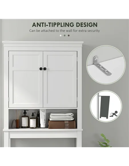 HOMCOM Over-Toilet/Appliance Storage Cabinet - White