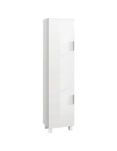 HOMCOM Tall Bathroom Cabinet, Freestanding Bathroom Cabinet with Adjustable Shelves and Double Doors