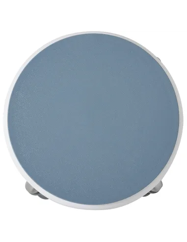 HOMCOM 360° Swivel Shower Chair, Height Adjustable Aluminium Shower Stool with Non-Slip Feet for Disabled, Elderly, Blue